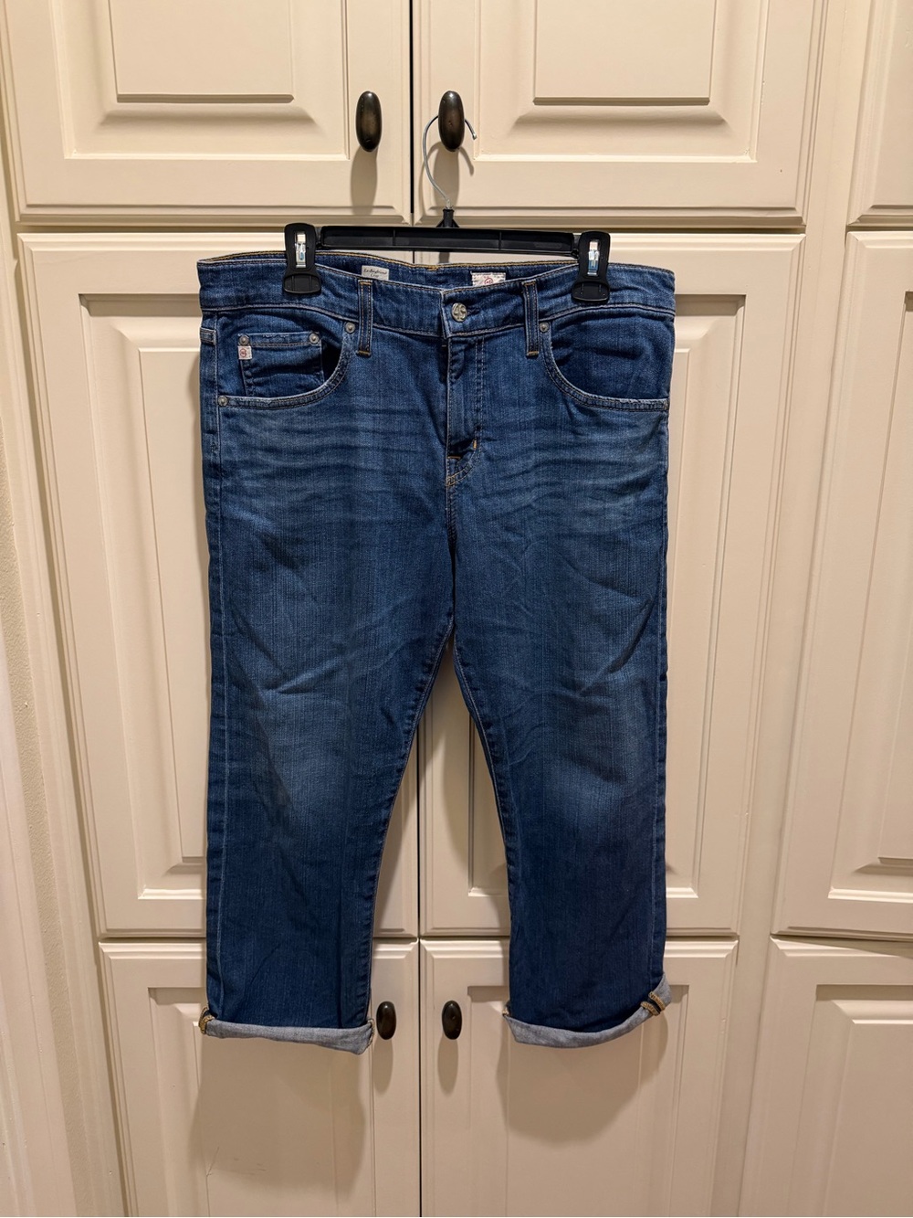 Ag Adriano Goldschmied Women’s Boyfriend Jeans - Medium Blue